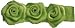 Posies Accessories Rose Bud Hair Clippie Apple Green