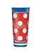 Milk Glass, Milch, White Dots on Red, Designer Color Enamel Milk Glass in a Milk Carton Gift Box