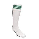 Three-Stripe Socks (White/Green)
