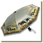 Adult Hautman "Band of Horses" Compact Umbrella