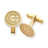 14K Chicago Cubs Disc Cubs Logo Cuff Links