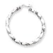 Jewelry : 14k White Gold 3mm Twisted Hoop Earrings