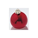 Pack of 4 Shiny Red Shatterproof Christmas Ball Ornaments 3.25" (80mm)
