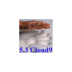 Two Classic Comfort Pillows included with 5.3 Cloud9 Full / Double 2 Inch 100% Visco Elastic Memory Foam Mattress Topper