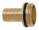 Wassertechnik 571729 1/3 Verschraubung mit Wulst und O-Ring-Dichtung  3,2 cm (1,25 Zoll) Messing