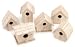 Darice Wooden Birdhouses 6 Assorted Styles 9164-50; 3 Items/Order