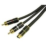 Cables To Go 40171 SonicWave Combined S-Video/Stereo Audio Cable (50 Feet, Gray)