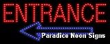 Entrance Left Arrow LED Sign 11 x 27