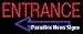 Entrance Left Arrow LED Sign 11 x 27