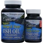 Carlson Labs Super Omega 3 Fish Oil (100+30 softgels)