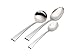 Kitchen & Housewares : Yamazaki Epoch 65-Piece Stainless Steel Flatware Set with Wooden Tray, Service for 12