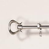 Review Factory Direct Drapes  / Nickel Curtain Rod w/ Loop Finial 28'' - 48'' Width