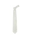 Valentino White & Gray Mini Polkadots Woven Silk Tie