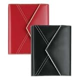 Franklin Covey 32682 Looseleaf simulated leather envelope-style binder organizer, 4-1/2x6-3/4, black