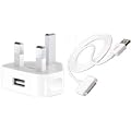 Genuine USB Mains Charger and Data Cable For Apple iPhone 2G, iPhone 3G, iPhone 3GS, iPhone 4G, iTouch, iTouch 2, iTouch 3, iTouch 4, iPod Nano, Nano 2, Nano 3, Nano 4, Nano 5, Nano 6, iPod Video, iPod Mini