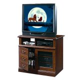 Sauder Planked Cherry-Finish Entertainment Stand