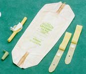 Kendall Uri-Drain Sterile Leg Bag Size Large Vinyl Back 1Way Flutter Valve No Strap