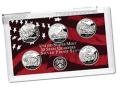US Proof Set Statehood Silver Quarters Without Box 2008-image