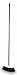 Imusa Bow Style Broom with Plastic Coated Stick