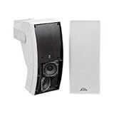 PYLE PLMR64W 5-Inch 3 Way Indoor/Outdoor Water Proof Wall Mount Speaker System (White) (Pair)