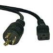 Tripplite 10ft AC Power Cord, C19/Lockin