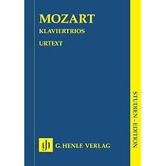 HENLE VERLAG MOZART W.A. - PIANO TRIOS