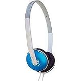 Audio Technica ATH-ES3W Portable Headphones with 28mm Neodymium Drivers, Blue Metallic