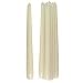 100 Solid Ivory Dinner Taper Candles