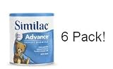 Similac Advance Infant Formula with Iron Powder 12.9oz (Pack of 6 Cans)