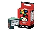 Lexmark Cartridge No. 26 - Print cartridge - 1 x color (cyan, magenta, yellow) - 275 pages