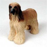 Afghan Hound Tan/White Original Dog Figurine (4in-5in)