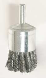 Westward 1GBR4 Knot End Brush, 3/4 In Dia, 0.0140 Wire