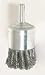 Westward 1GBR4 Knot End Brush, 3/4 In Dia, 0.0140 Wire