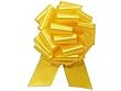6 LARGE Pull String Bows - Gift Wrap Packaging - 8" 20 Loops - 2 3/4" - Yellow
