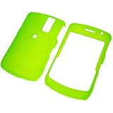 Brand Research In Motion BlackBerry Curve 8330 Solid Green Snap-On Case Cover with Removable Swivel ...