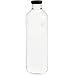 Wheaton Borosilicate Glass Roller Bottle with Shallow Phenolic Styrene-Butadiene Rubber Lined Screw Cap