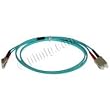10Gb Aqua Fiber Optic Cable, LC to SC, Multimode Duplex (50/125) - 10 Meter