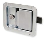 Battalion 1XPC2 Paddle Latch, Silver, H 4 1/4 In