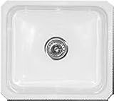 Peachtree Forge PF19 Madison Undermount Acrylic Bar Sink with MICROBAN, Black