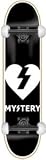 Mystery Heart Mini Complete Skateboard - 7.125 Black/White w/Thunders