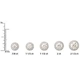 14K White Diamond Earrings 1 Cttw Pair