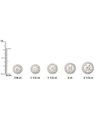 Platinum Diamond earrings 1 Ct Tw
