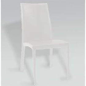 Click here to buy ItalModern 02404 Daisy Leather Chair Set of 2- White by ItalModern.