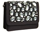 Betsey Johnson Evening Stone Cross Clutch Handbags - Black