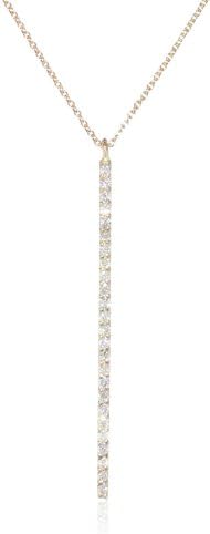 Kismet by Milka 14k Rose Gold and Diamond Stick Necklace, 17.75"