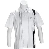 Fila Collezione Printed Polo (COLOR: White/Navy, SIZE:Large)