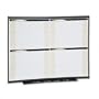 Quartet Prestige Total Erase Dry-Erase Four-Month Calendar, 4 x 3 Feet, Graphite Frame (4MCP43)