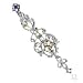 Body Accentz® Belly Button Ring Navel Victorian Chandelier Body Jewelry Dangle 14 Gauge HO292
