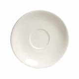 IMAGE OF Tuxton China TRE-021 Reno 12 in. Wide Rim Rolled Edge Plate - White Porcelain
