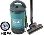 Aspria 93-5113 Bruno Turbo Backpack HEPA Backpack Vacuum